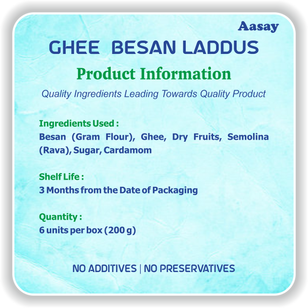 Ghee Besan Laddu - Image 3